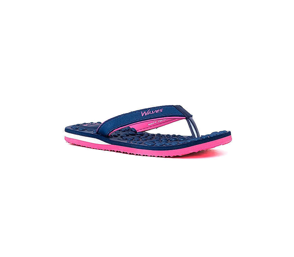 Waves Women Navy Casual Flip Flop