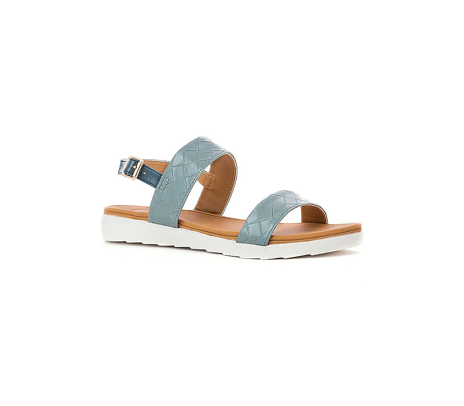 Cleo Blue Flat Sandal for Women
