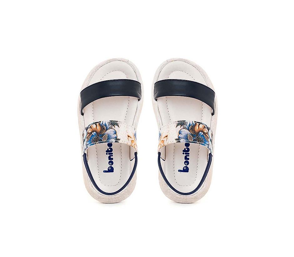 KHADIM Bonito Navy Blue Flat Slingback Sandal for Girls - 2-4.5 yrs (5610689)