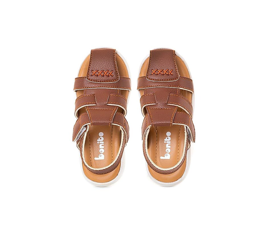 KHADIM Bonito Brown Casual Fisherman Sandal for Boys - 2-4.5 yrs (5610853)