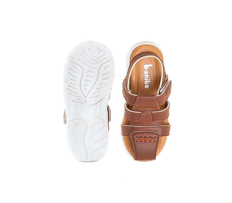 KHADIM Bonito Brown Casual Fisherman Sandal for Boys - 2-4.5 yrs (5610853)