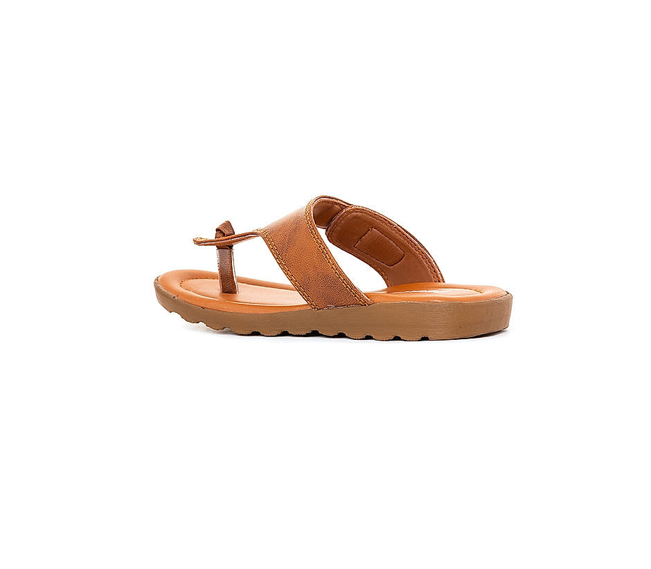 KHADIM Pedro Tan Brown Casual Flip Flops for Boys - 5-13 yrs (5610903)