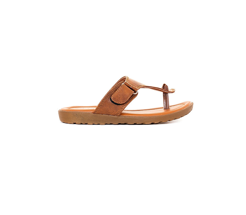 KHADIM Pedro Tan Brown Casual Flip Flops for Boys - 5-13 yrs (5610903)