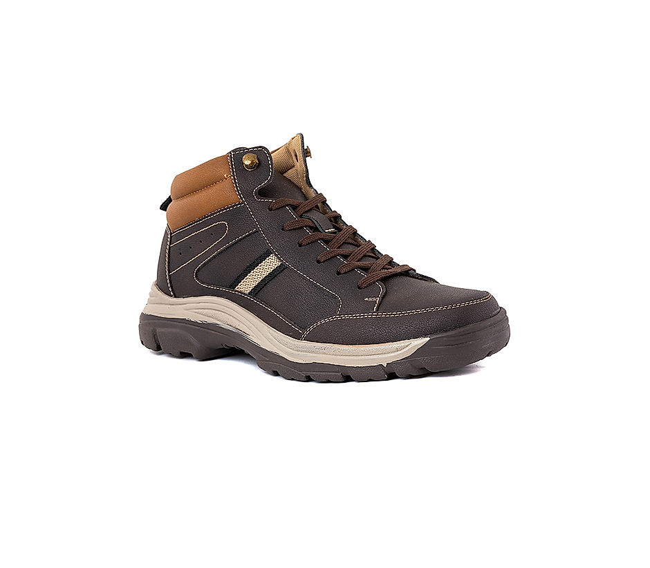 KHADIM Turk Brown Hiking Boots for Men 5661194