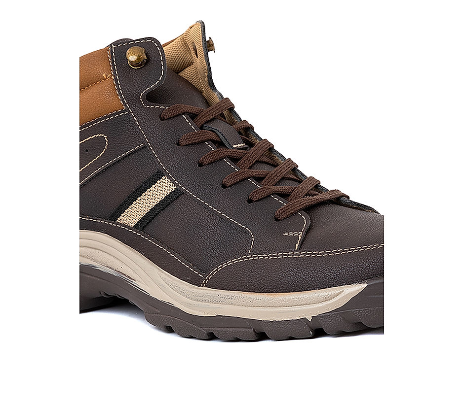 KHADIM Turk Brown Hiking Boots for Men 5661194