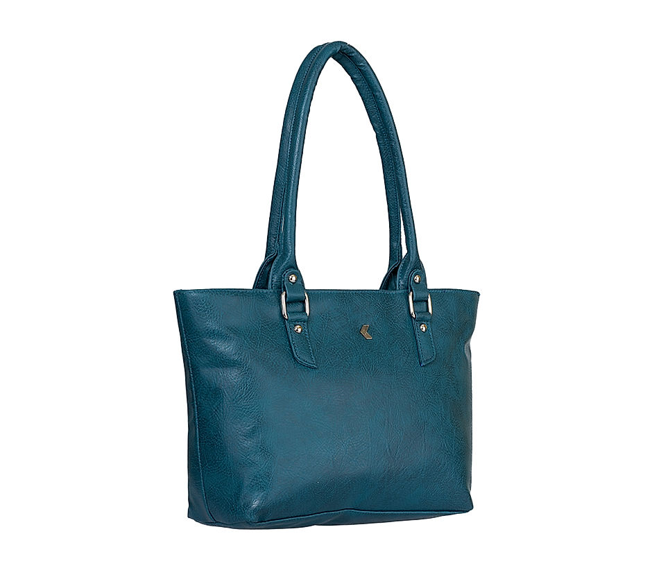 Khadim Teal Handbag for Women 5710439