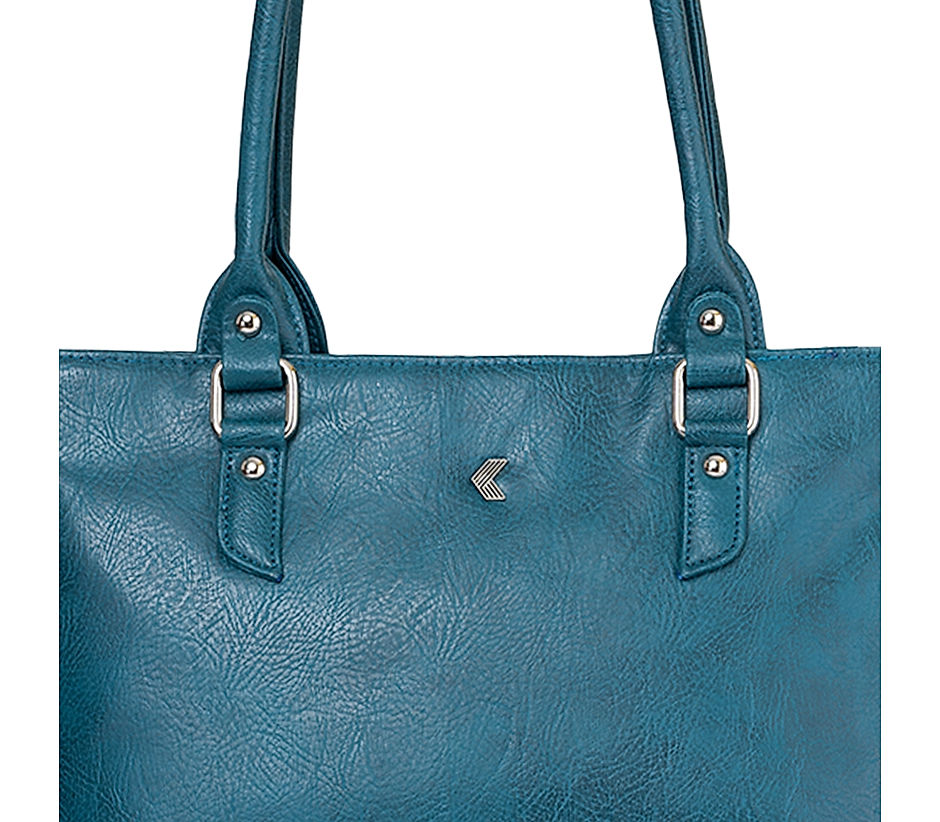 Khadim Teal Handbag for Women 5710439