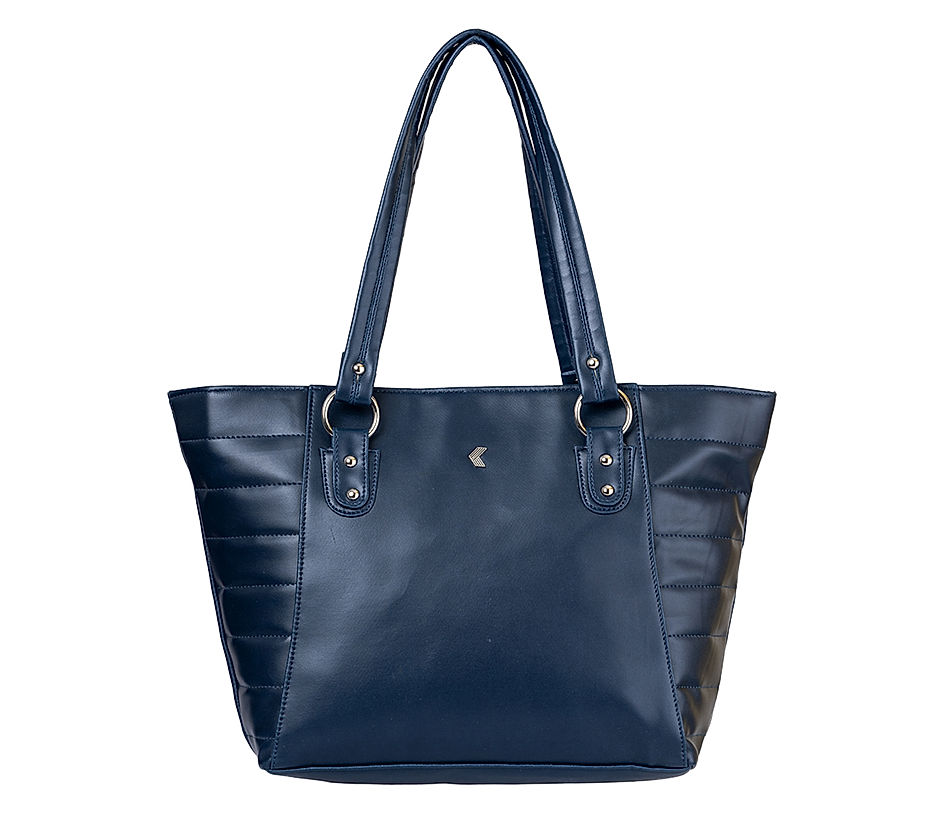 Khadim Navy Blue Tote Handbag for Women 5710469
