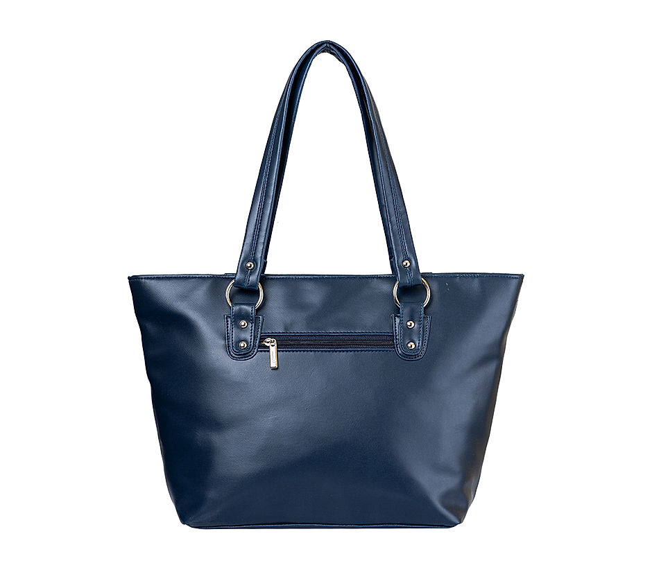 Navy blue tote purse best sale