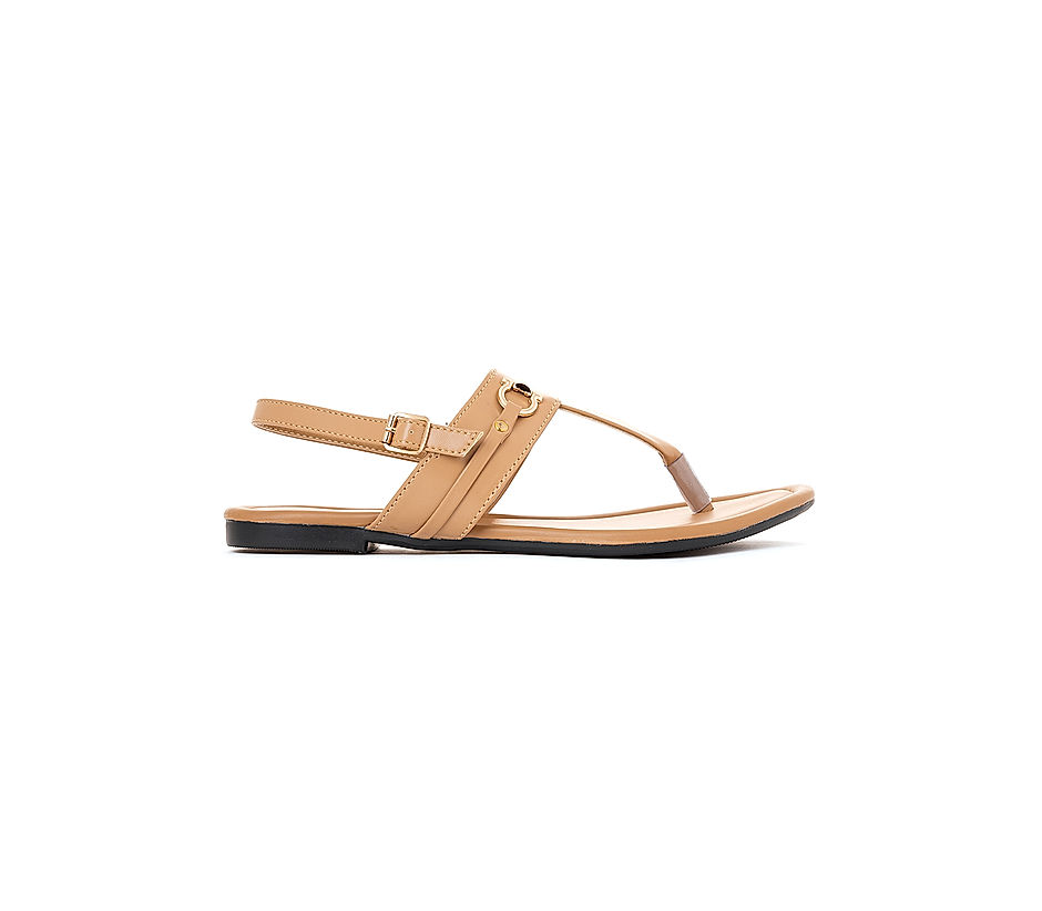 Buy Khadim Beige Flat Sandal for Women Online at Khadims 57302550980