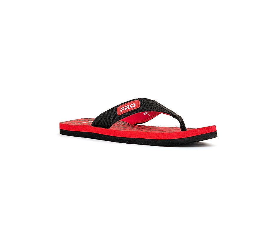Buy Pro Red Thong Slippers for Men Online at Khadims 60201860250