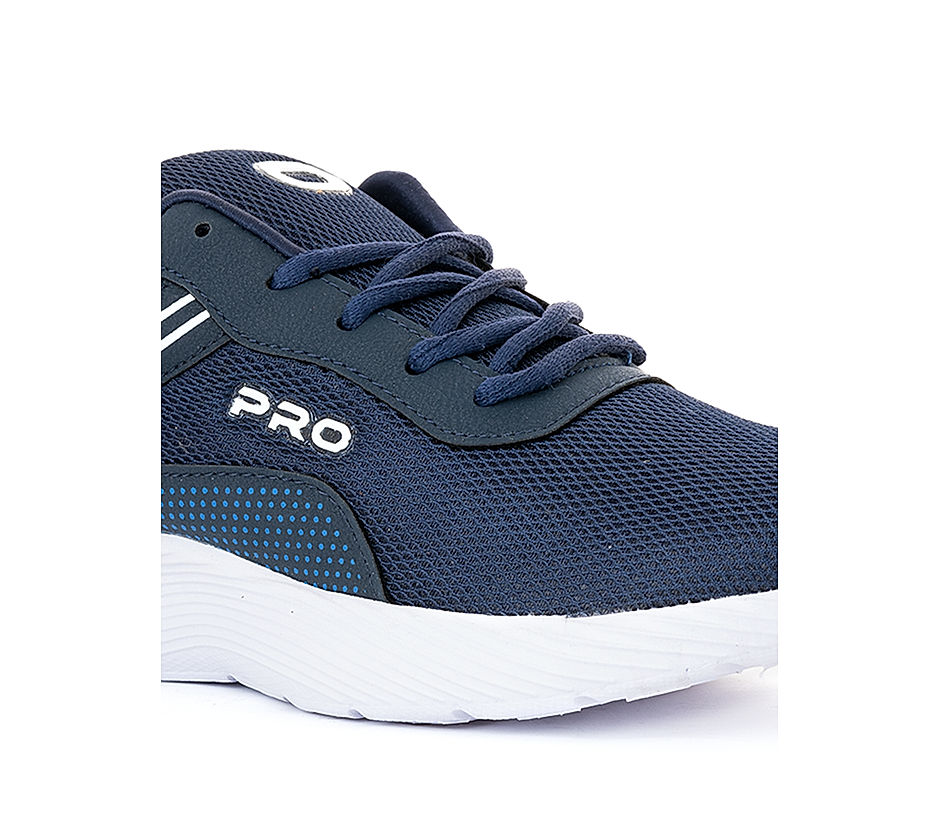 Navy blue sports shoes on sale