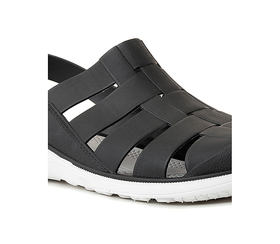 KHADIM Black Washable Clog Sandal for Men (6320016)