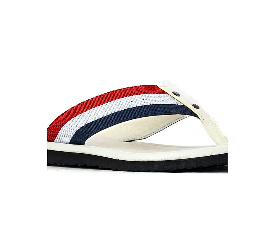 Khadim White Flip Flops for Men