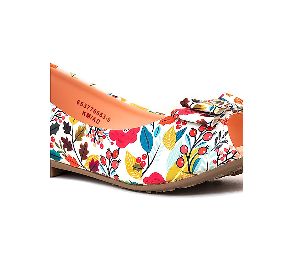 White peep toe flat shoes on sale