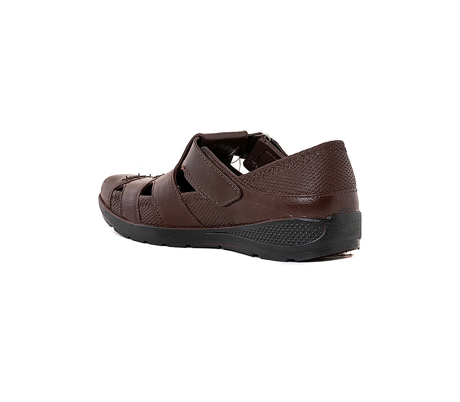 KHADIM Brown Washable Sandal Shoe for Men 6540254