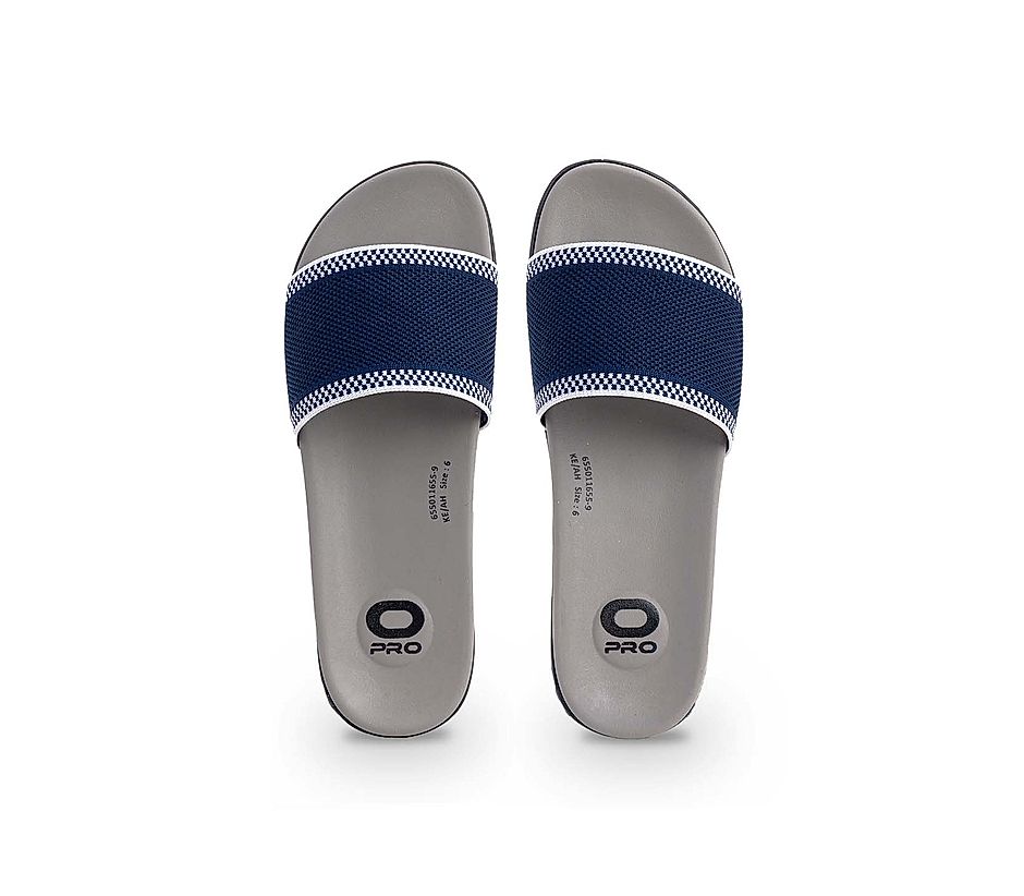 KHADIM Pro Navy Blue Casual Mule Slide Slippers for Women (6550119)