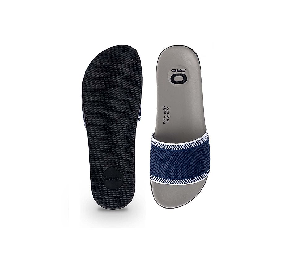 KHADIM Pro Navy Blue Casual Mule Slide Slippers for Women (6550119)