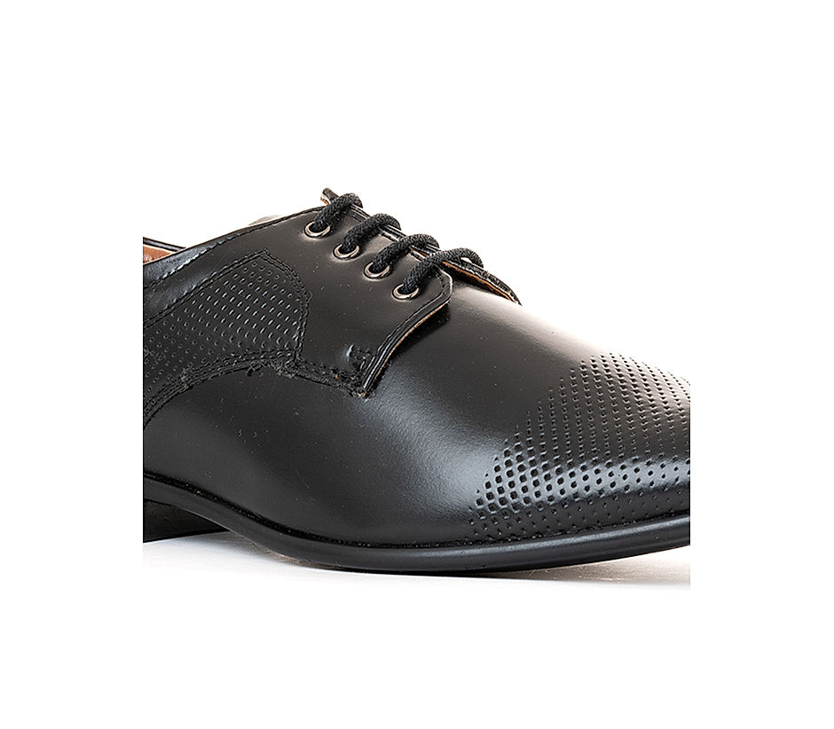 KHADIM Lazard Black Formal Derby Shoe for Men (6550206)