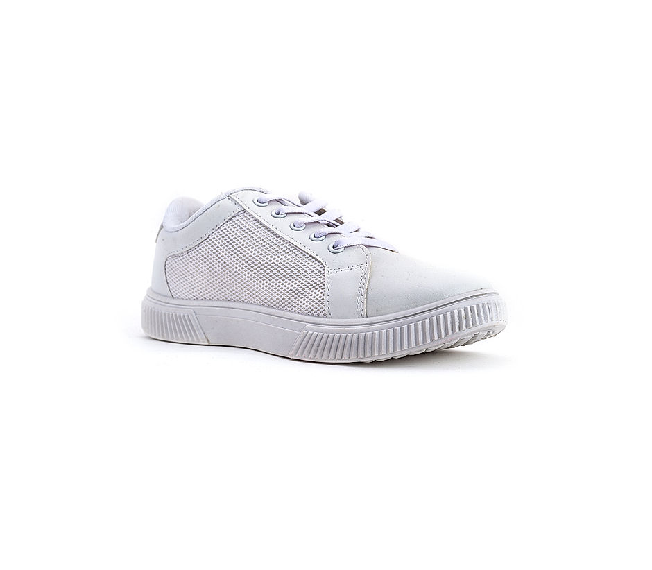 Full white sports shoes best sale