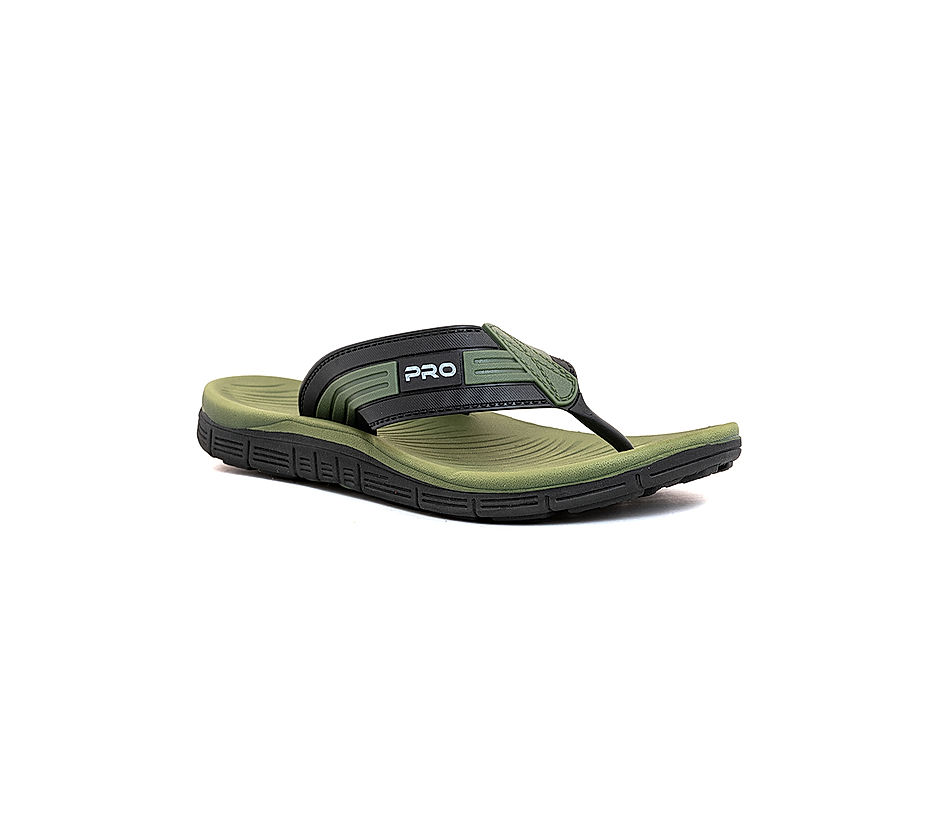 KHADIM Pro Olive Green Washable Slippers for Men 6760367
