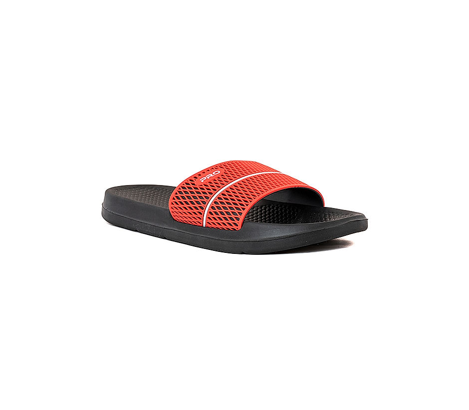 KHADIM Pro Red Washable Mule Slide Slippers for Men 6760385