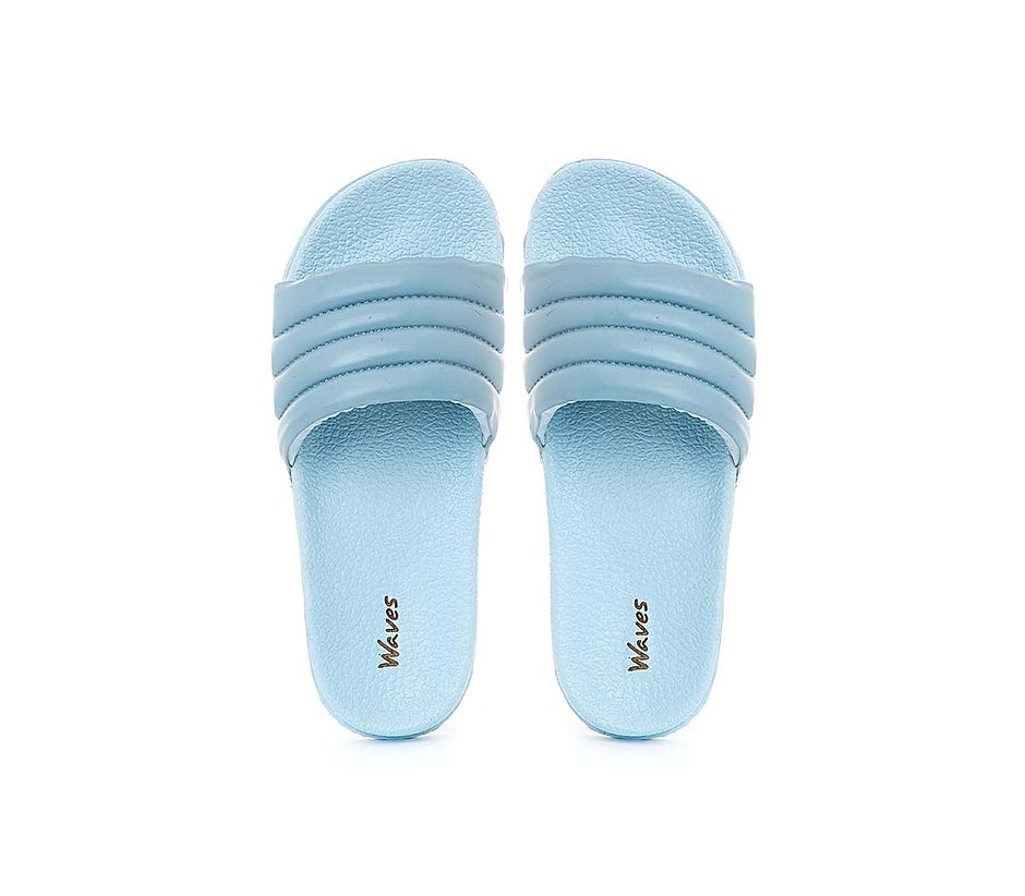 KHADIM Waves Blue Casual Mule Slide Slippers for Women (6960042)