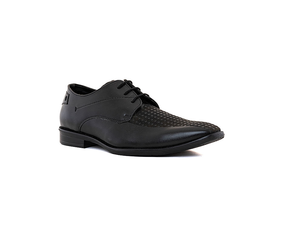 KHADIM Lazard Black Formal Derby Shoe for Men 7100036