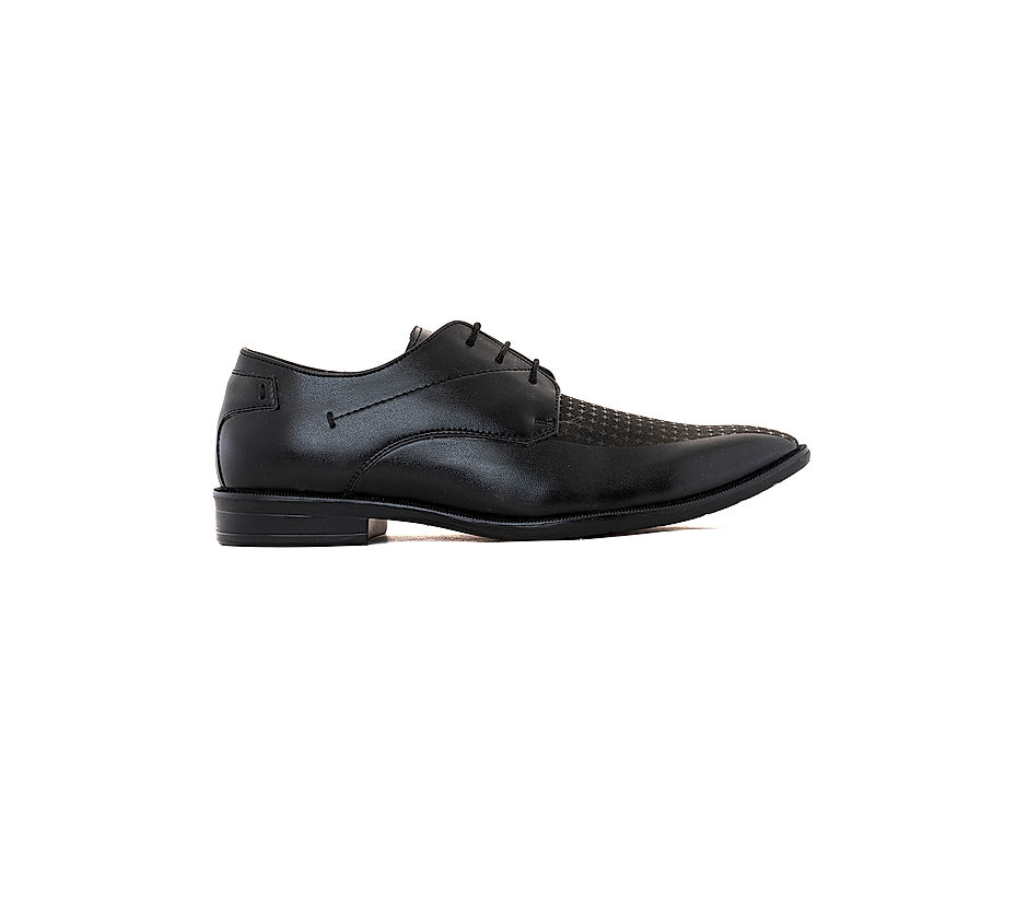 KHADIM Lazard Black Formal Derby Shoe for Men 7100036