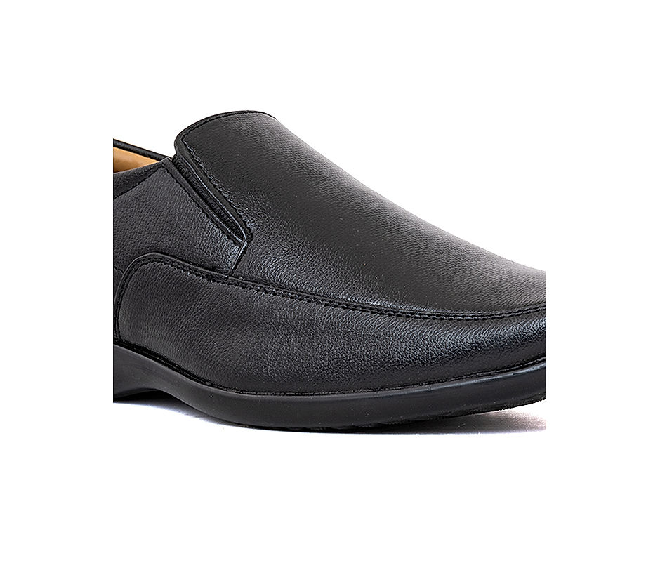 KHADIM Black Formal Slip On Shoe for Men (7236456)