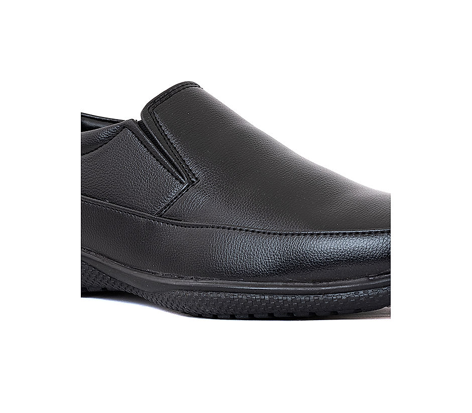 KHADIM Black Formal Slip On Shoe for Men (7236466)