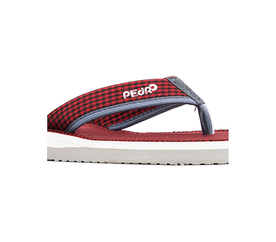 Pedro Maroon Red Flip Flops for Boys 8 13 yrs