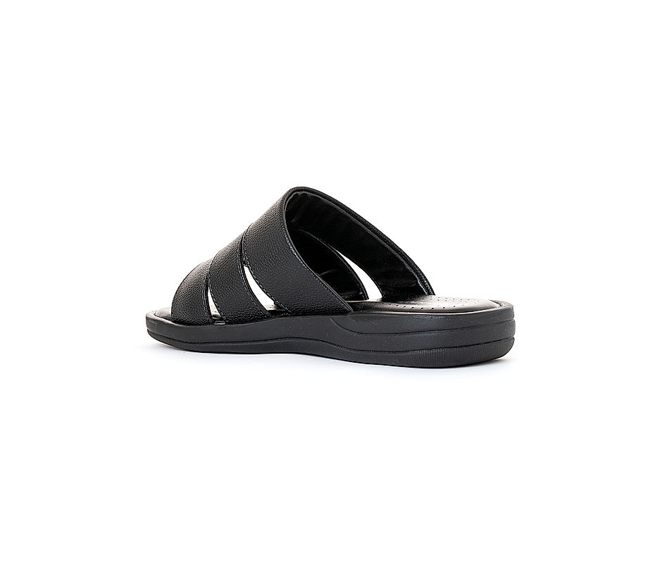 Buy Softouch Black Slip On Sandal for Men Online at Khadims 73229073260