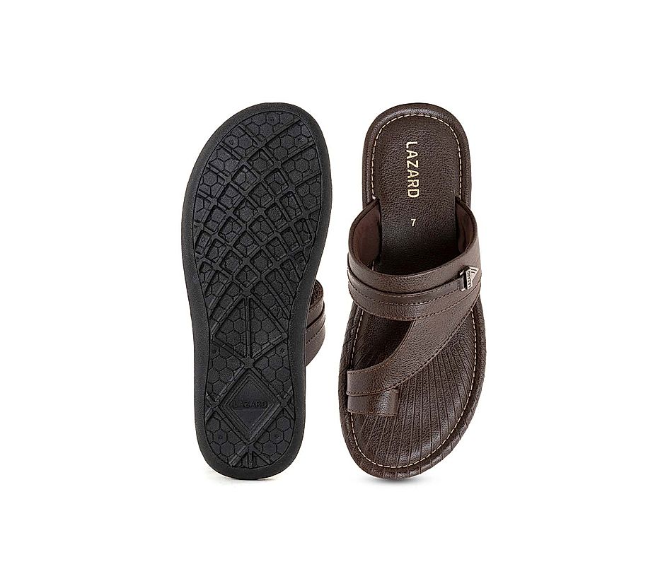 KHADIM Lazard Brown Casual Slip On Sandal for Men (7323004)