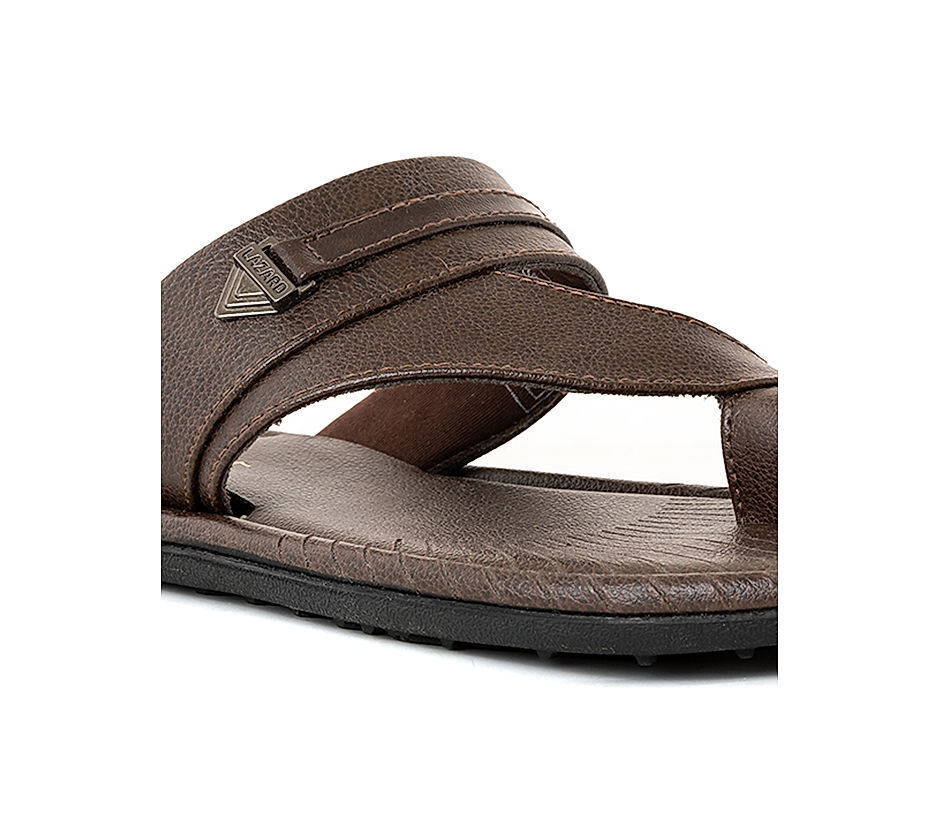 KHADIM Lazard Brown Casual Slip On Sandal for Men (7323004)