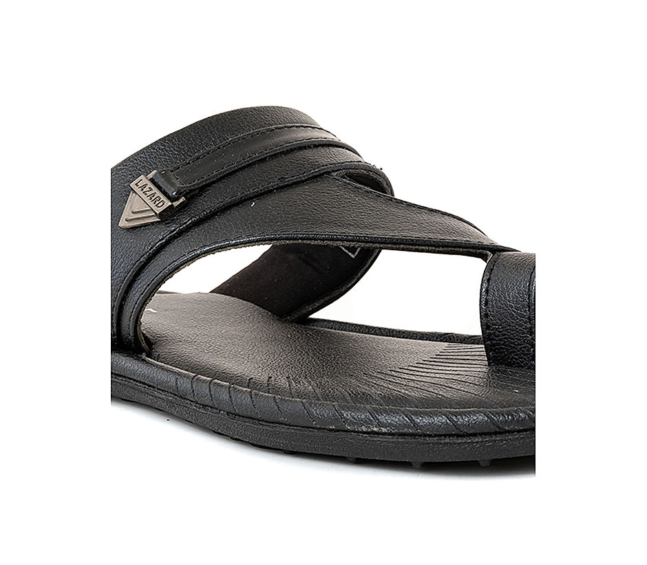 KHADIM Lazard Black Casual Slip On Sandal for Men (7323006)