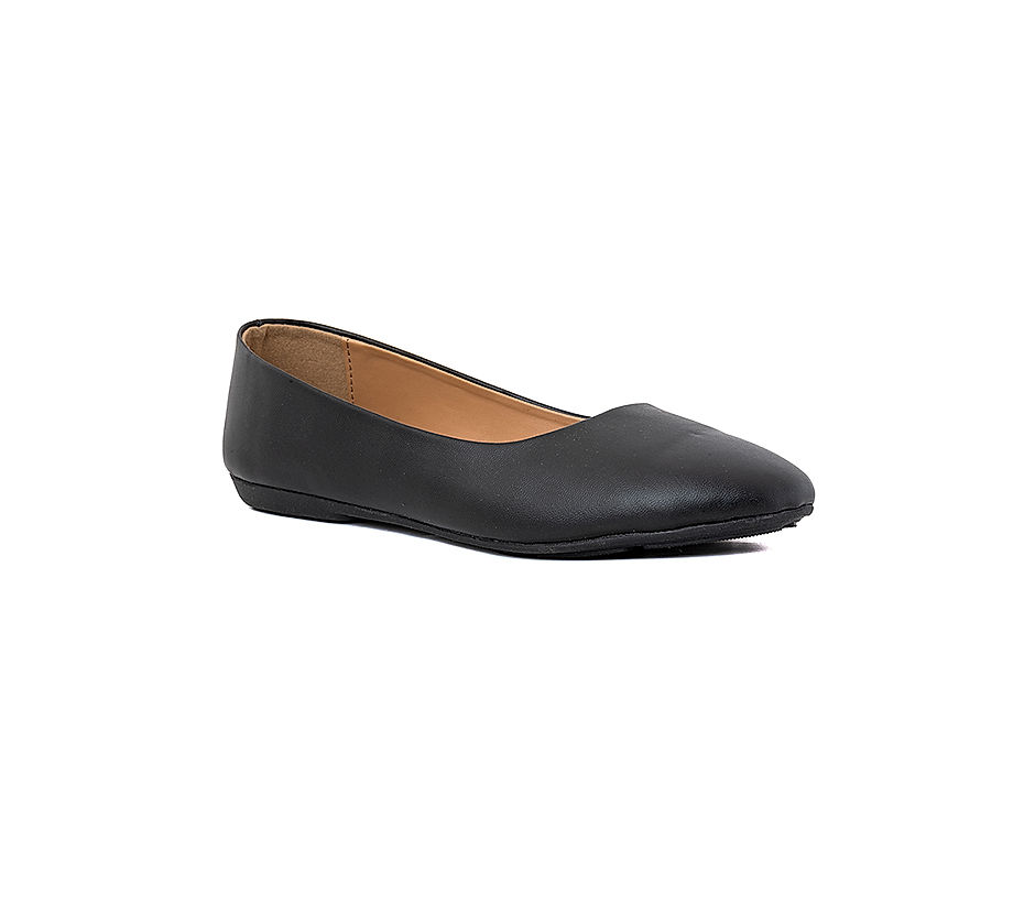 KHADIM Black Ballerina Casual Shoe for Women 7360046