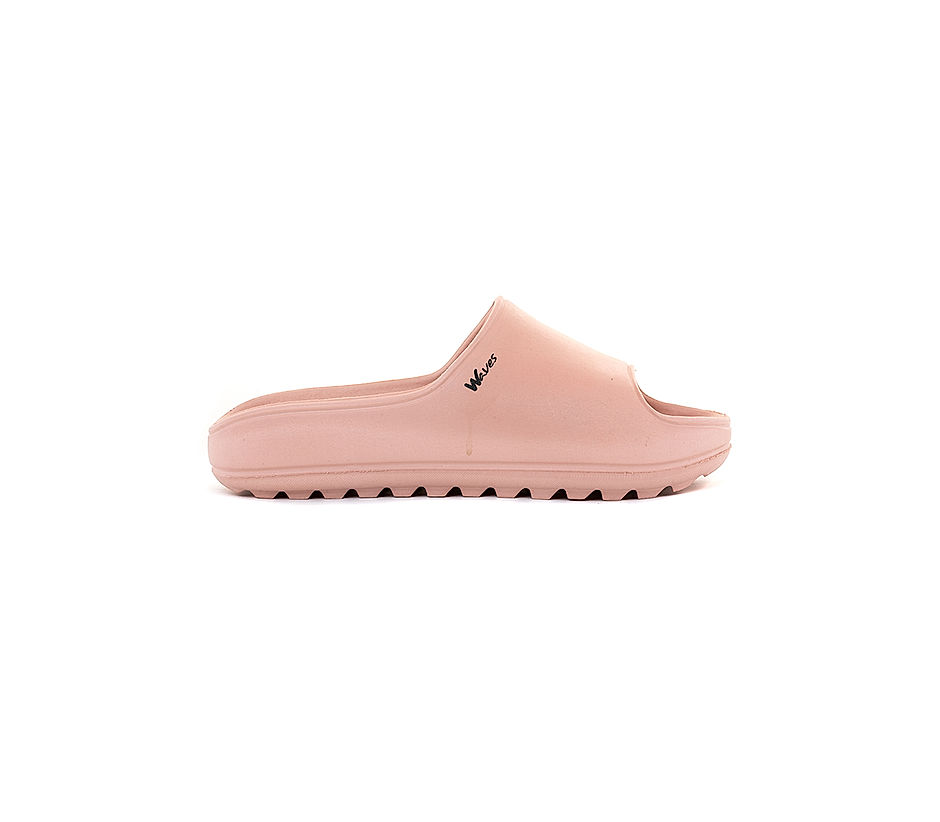 KHADIM Waves Pink Washable Mule Slide Slippers for Women (7450065)