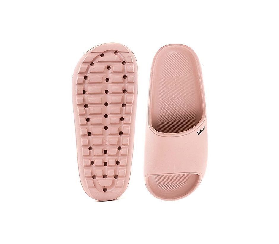 KHADIM Waves Pink Washable Mule Slide Slippers for Women (7450065)