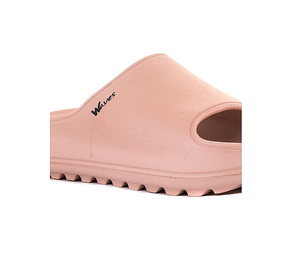 KHADIM Waves Pink Washable Mule Slide Slippers for Women (7450065)