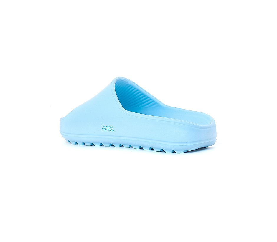 KHADIM Waves Blue Washable Mule Slide Slippers for Women (7450069)