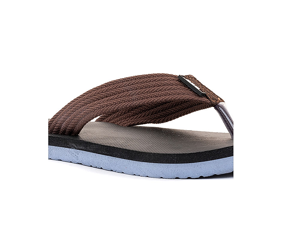 KHADIM Pro Brown Casual Slippers for Men 7773054