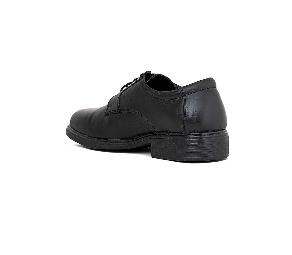 KHADIM Black Leather Formal Derby School Shoe for Boys - 2.5-5.5 yrs (8880376)