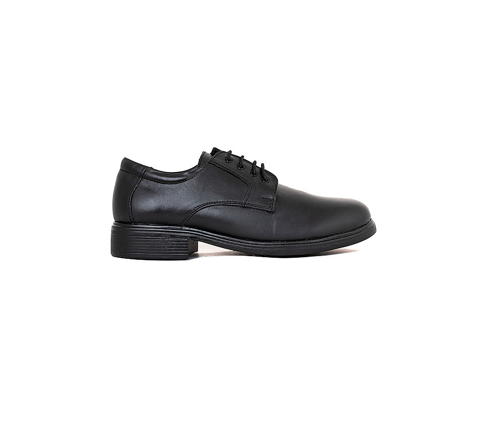 KHADIM Black Leather Formal Derby School Shoe for Boys - 2.5-5.5 yrs (8880376)