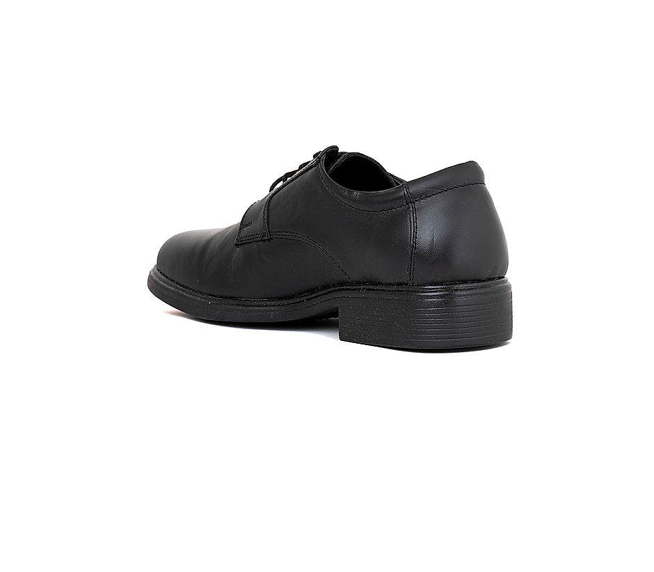 KHADIM Black Leather Formal Derby School Shoe for Boys - 8-13 yrs (8880596)
