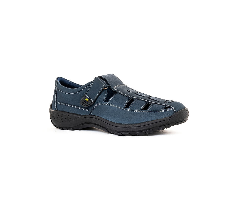 Buy British Walkers Blue Leather Peshawari Shoe Sandal for Men Online at Khadims 94802594890