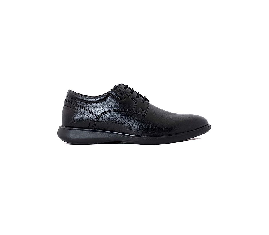 KHADIM British Walkers Black Leather Formal Derby Shoe for Men (3592526)