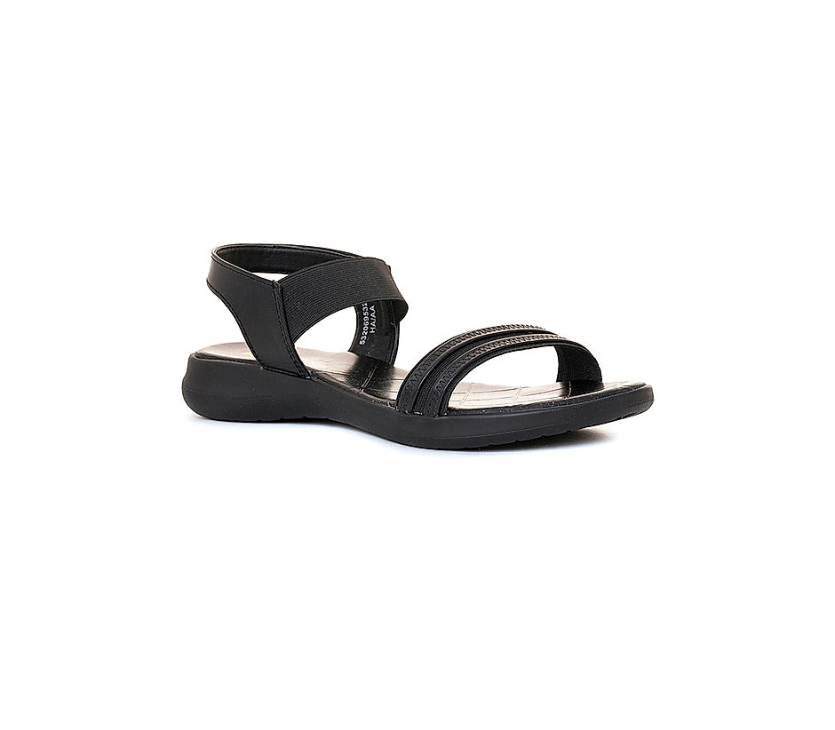 Black slingback flat sandals new arrivals