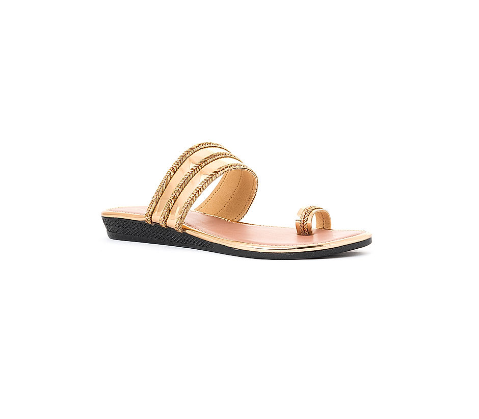 Isabelle Golden Wedges | Stylish Indo-Western Heels – aroundalways