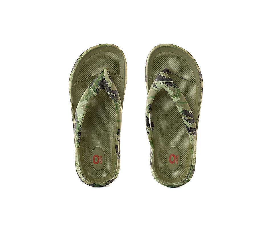 KHADIM Pro Olive Green Washable Slippers for Men 6760257